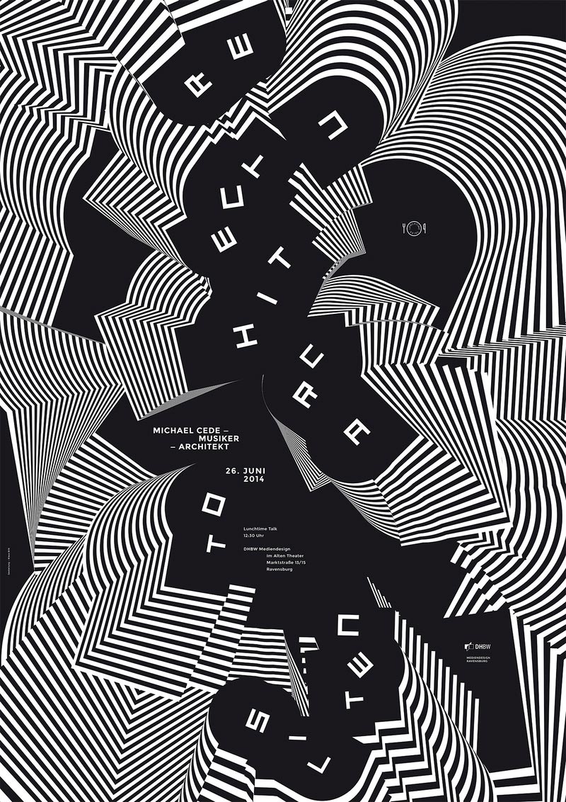 視覺沖擊海報，三維視角海報設(shè)計