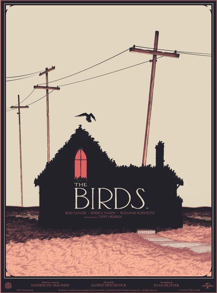 黑暗風格電影海報，簡易個性海報設計