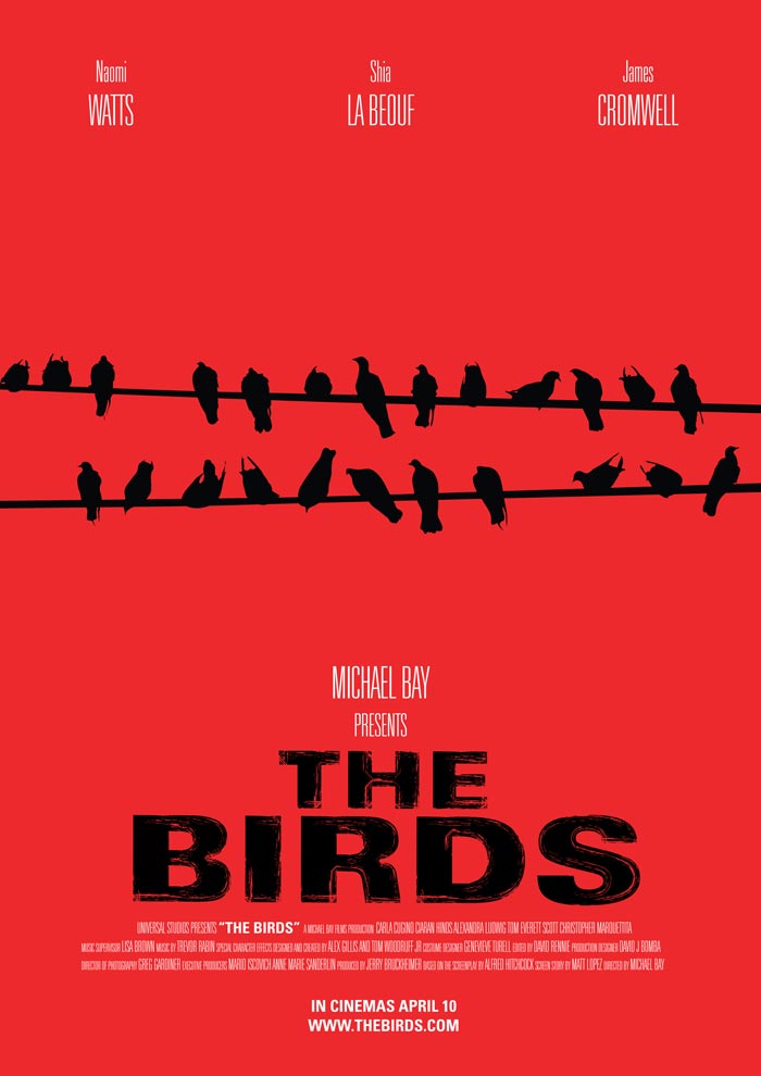 黑暗風格電影海報，簡易個性海報設計