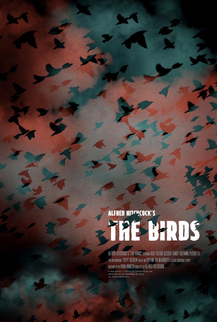 黑暗風格電影海報，簡易個性海報設計