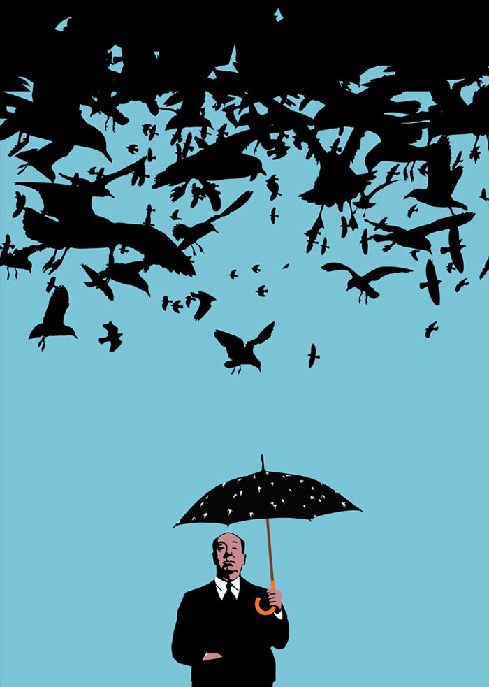 黑暗風格電影海報，簡易個性海報設計