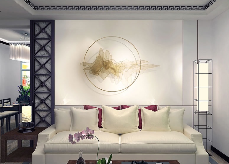 天水一色簡約工藝品，精美華貴壁掛裝飾工藝品