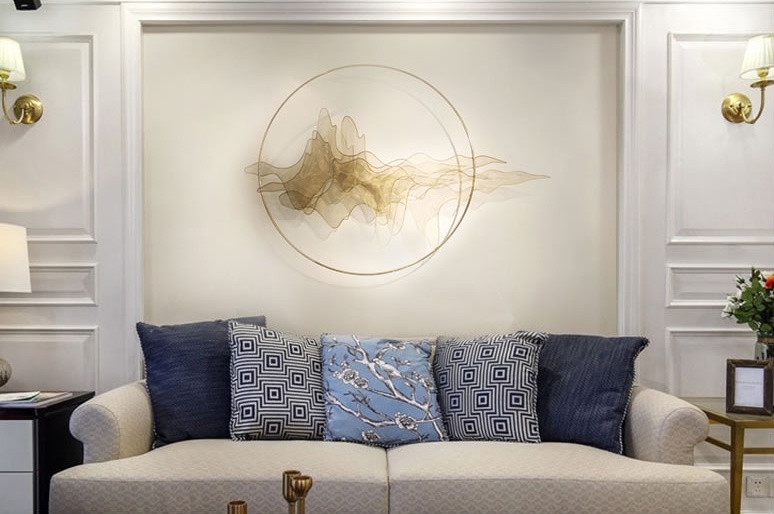 天水一色簡約工藝品，精美華貴壁掛裝飾工藝品