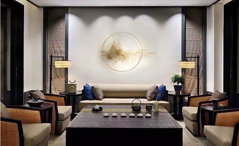 天水一色簡約工藝品，精美華貴壁掛裝飾工藝品