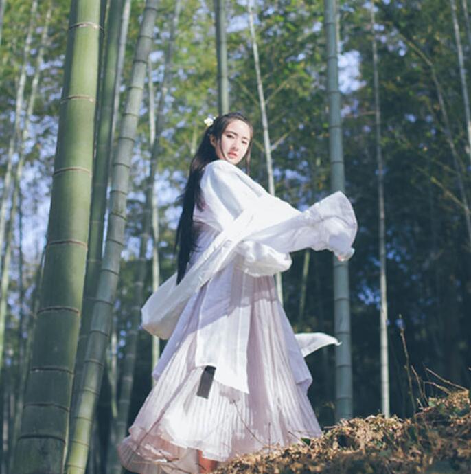 魏晉風女裝繡花大袖衫，復古匠心啟航閱讀漢服圖片