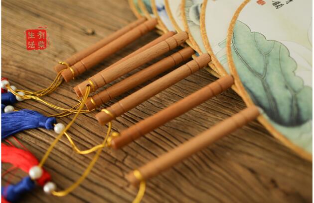 古典漢風(fēng)宮廷團(tuán)扇，清新文藝復(fù)古圓扇子