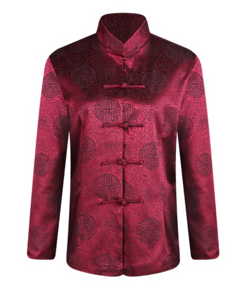 三色唐版匠心啟航閱讀老人過壽中山裝圖片