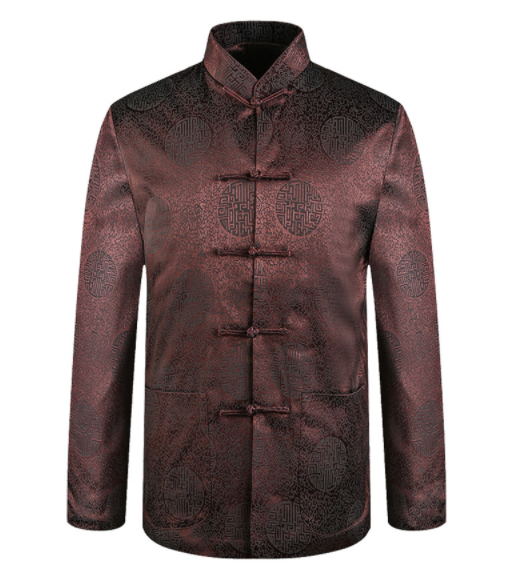 三色唐版匠心啟航閱讀老人過壽中山裝圖片