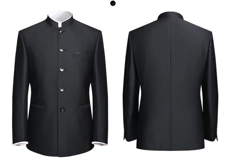 改良版匠心啟航閱讀唐裝男中老年中山裝