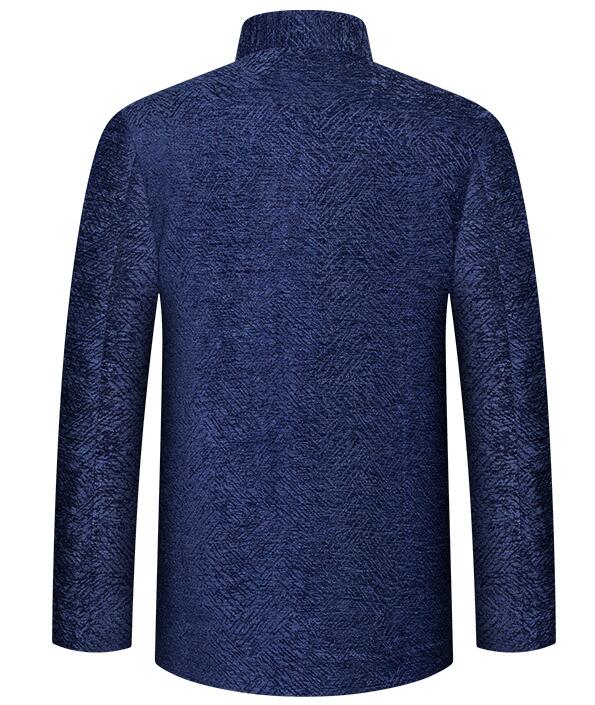 中老年人款仿唐中山裝，匠心啟航閱讀復(fù)古刺繡中山裝