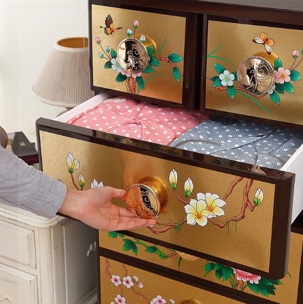 匠心啟航閱讀復(fù)古儲(chǔ)物柜，多層組合整理柜五斗柜