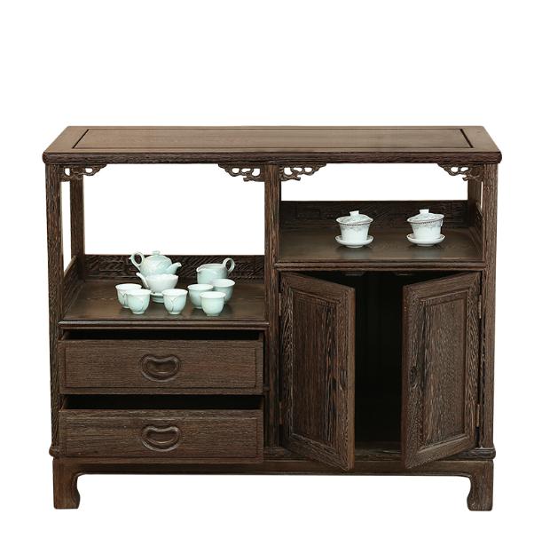 明清古典雞翅木柜子，中式仿古實木原木儲物柜