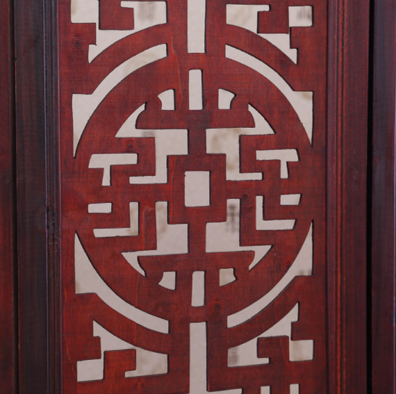 仿古實木中式屏風，復古玄關屏風隔斷