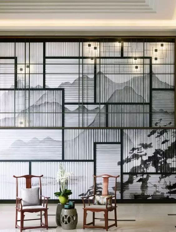 屏風(fēng)，擋不住的風(fēng)情，隔不斷的美