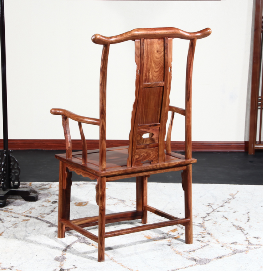 中式實木太師椅，刺猬紫檀靠背椅子