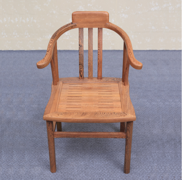 復(fù)古實(shí)木椅子，簡潔優(yōu)美明式圈椅