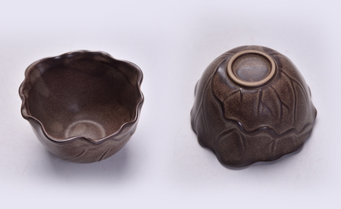 原創(chuàng)陶瓷泡茶自動茶具，佛手蓮花功夫茶具