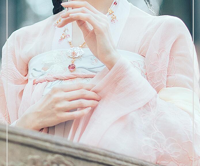 原創(chuàng)繡花齊胸襦裙，仙氣漸變清新漢服