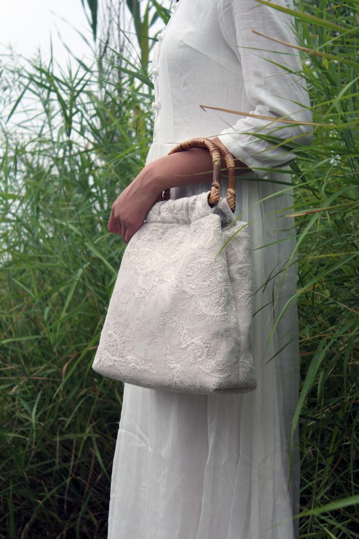 清新脫俗手工包，匠心啟航閱讀刺繡手工包包