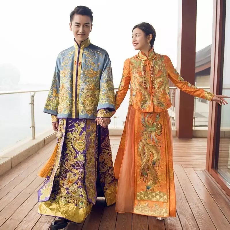 中式婚禮，走心的明星禮服