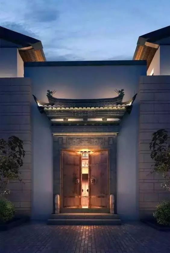 100個(gè)新中式入口，中國(guó)新中式建筑的精髓