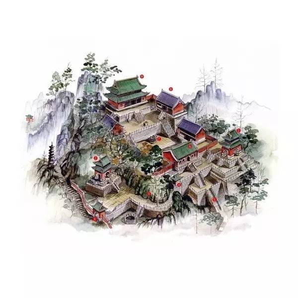 穿墻透壁，手繪中國(guó)古代經(jīng)典古建筑