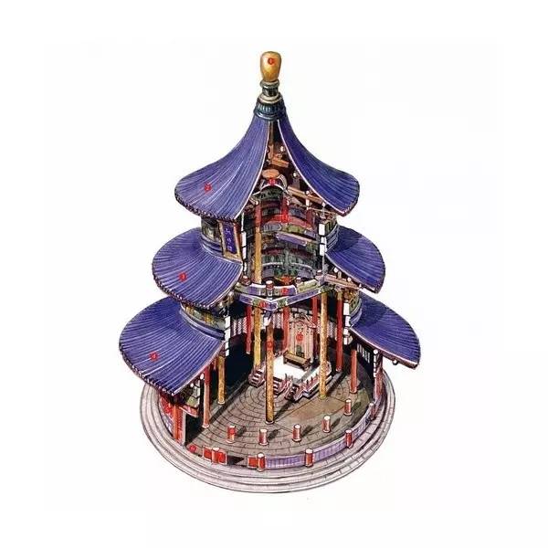 穿墻透壁，手繪中國(guó)古代經(jīng)典古建筑