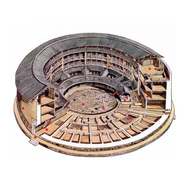 穿墻透壁，手繪中國(guó)古代經(jīng)典古建筑