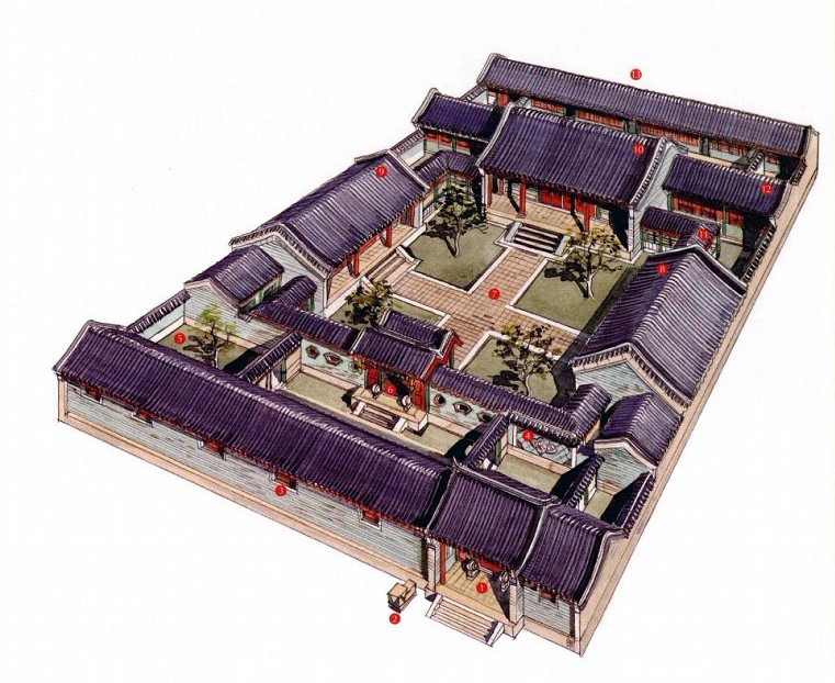 穿墻透壁，手繪中國(guó)古代經(jīng)典古建筑