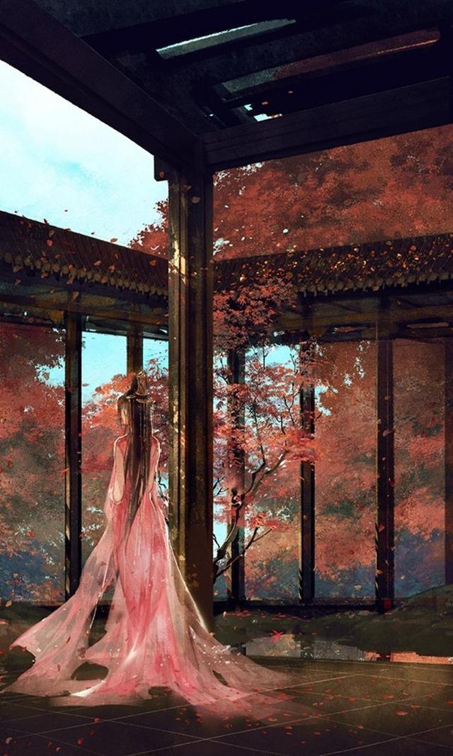 4款唯美古風圖片：清風搖曳花之落