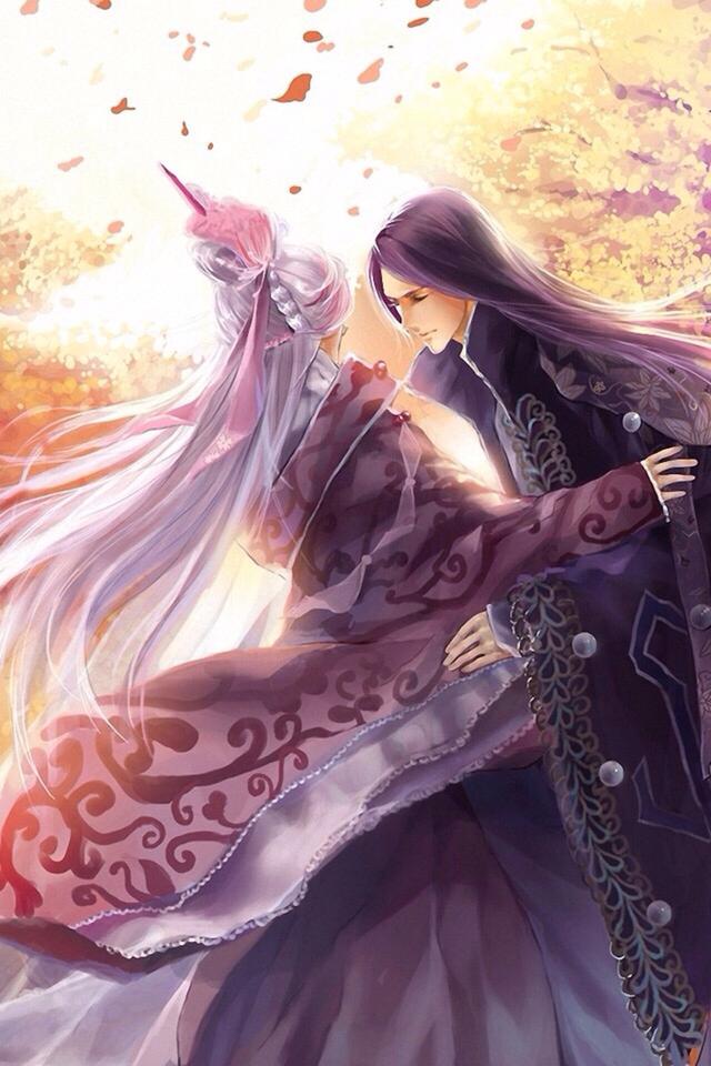 唯美古風(fēng)動(dòng)漫圖片：愛已無言，情已無聲