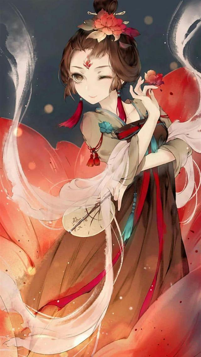 唯美古風(fēng)動(dòng)漫圖片：愛已無言，情已無聲