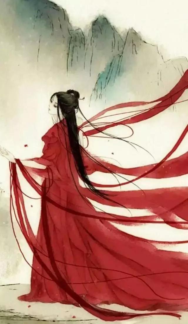 唯美古風(fēng)圖片：痛苦的相思引燃了另一種獨孤