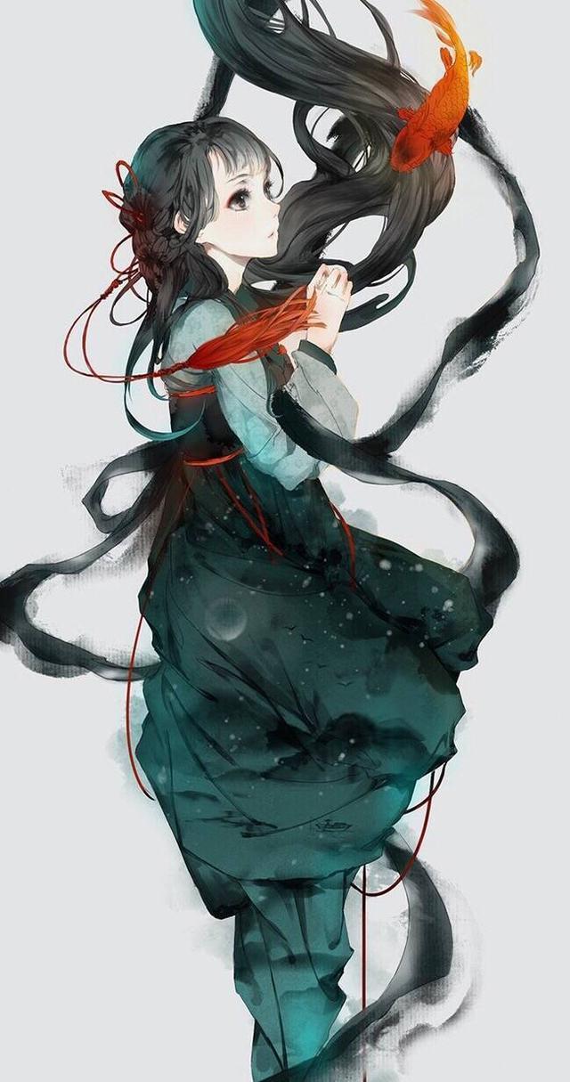 5款唯美古風(fēng)圖片：癡心灑淚悲啼，思念苦惱傷心