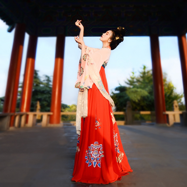 盛唐流芳漢服，窈窕淑女漢服美女