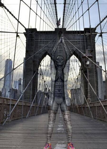 隱形的人體彩繪，異樣別致的彩繪