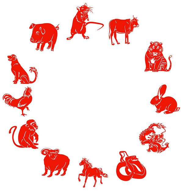 十二生肖剪紙，吉祥安康的剪紙