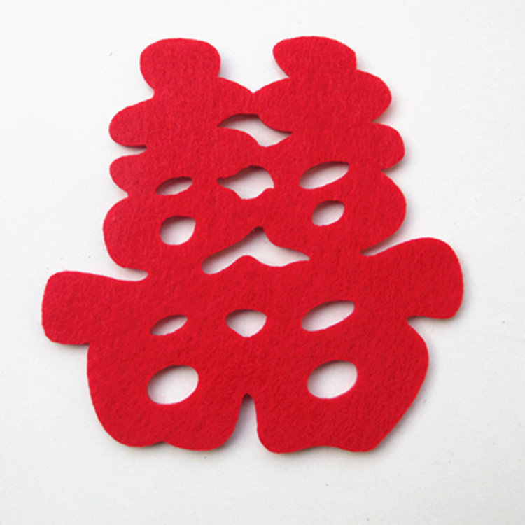 火紅的雙喜剪紙，喜慶美好的剪紙