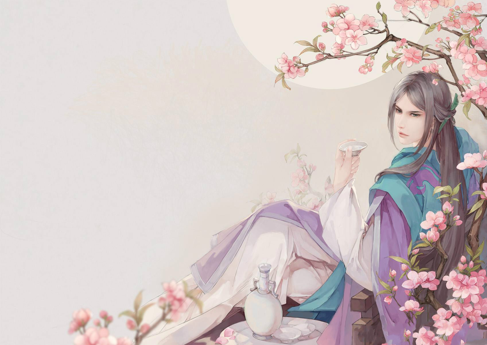 唯美古風圖片：似水流年，恍然又一年