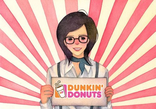 復(fù)古的插畫：怦然心動(dòng)