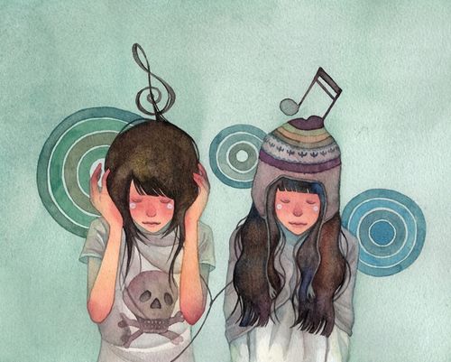 復(fù)古的插畫：怦然心動(dòng)