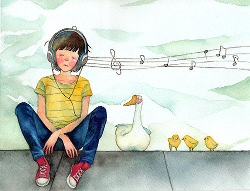 復(fù)古的插畫(huà)：怦然心動(dòng)