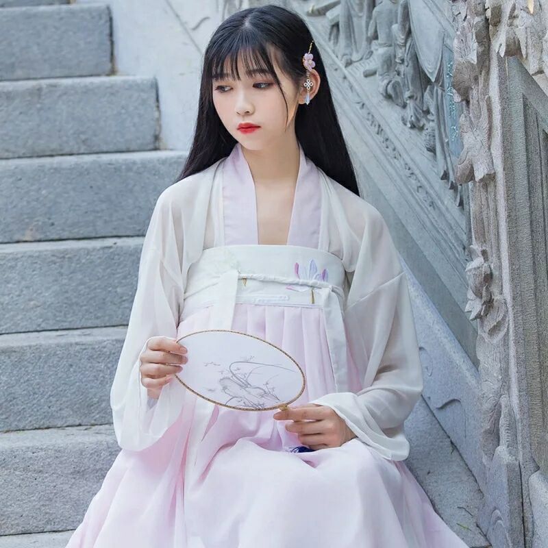 飄逸清新淡雅漢服，匠心啟航閱讀襦裙廣袖流仙裙