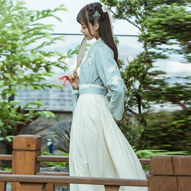 魏晉風(fēng)改良漢服古裝，漢元素夏裝襦裙圖片