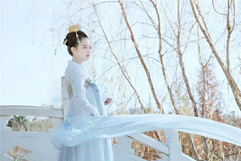 菩提雪慈航凈繡花款，漢元素古裝漢服