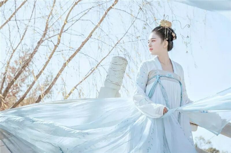 菩提雪慈航凈繡花款，漢元素古裝漢服