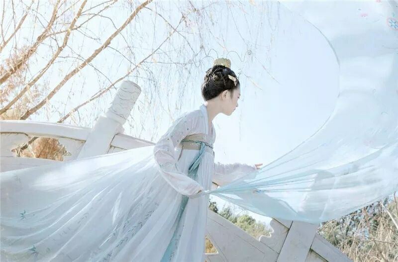 菩提雪慈航凈繡花款，漢元素古裝漢服