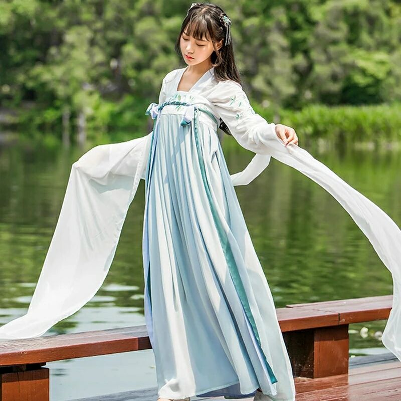 柔和素雅漢服，清新可人漢服圖片