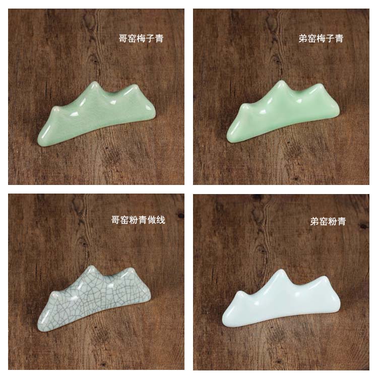 玉質筆架，精美的山形筆擱