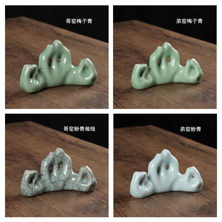 玉質筆架，精美的山形筆擱